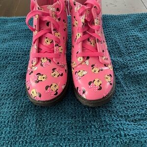 Disney Kids Pink Boots EUC